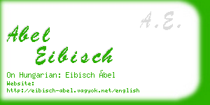 abel eibisch business card